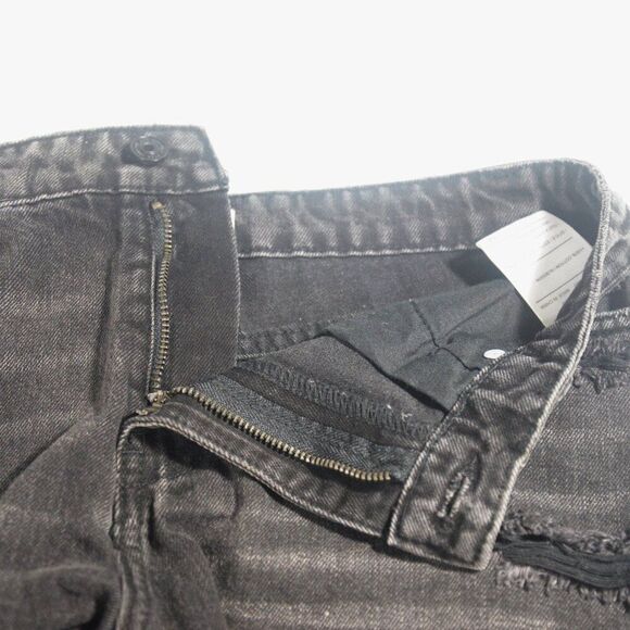 KanCan Black Denim Distressed Shorts Size Medium - Picture 6 of 9